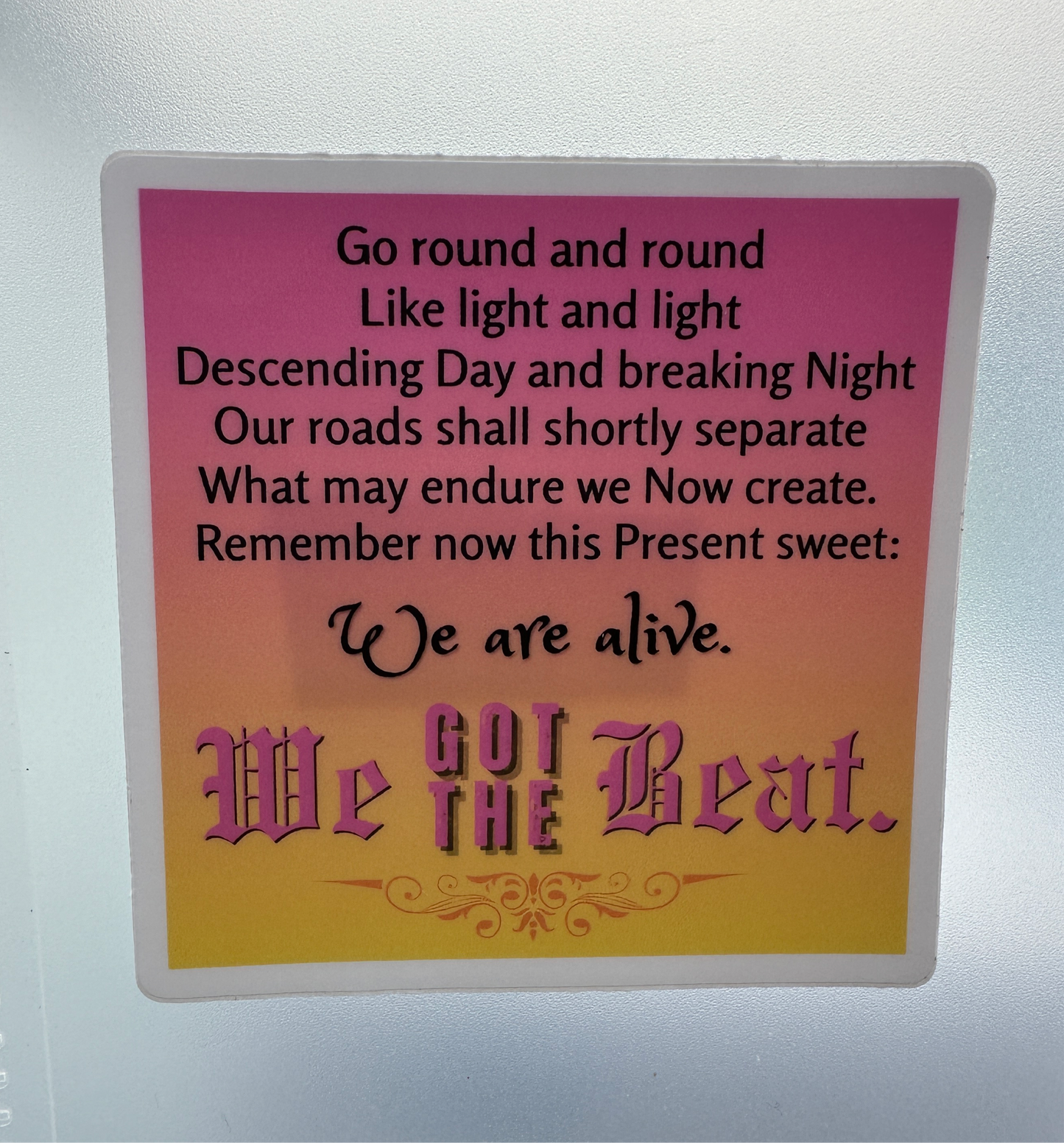go round and round (sticker)