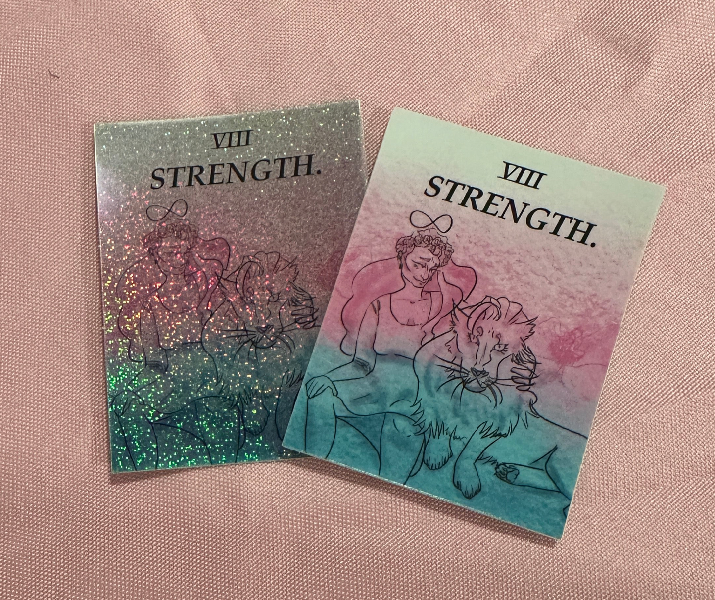 trans strength (shimmer sticker)