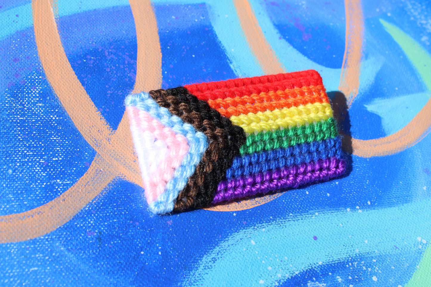 progress pride flag pin