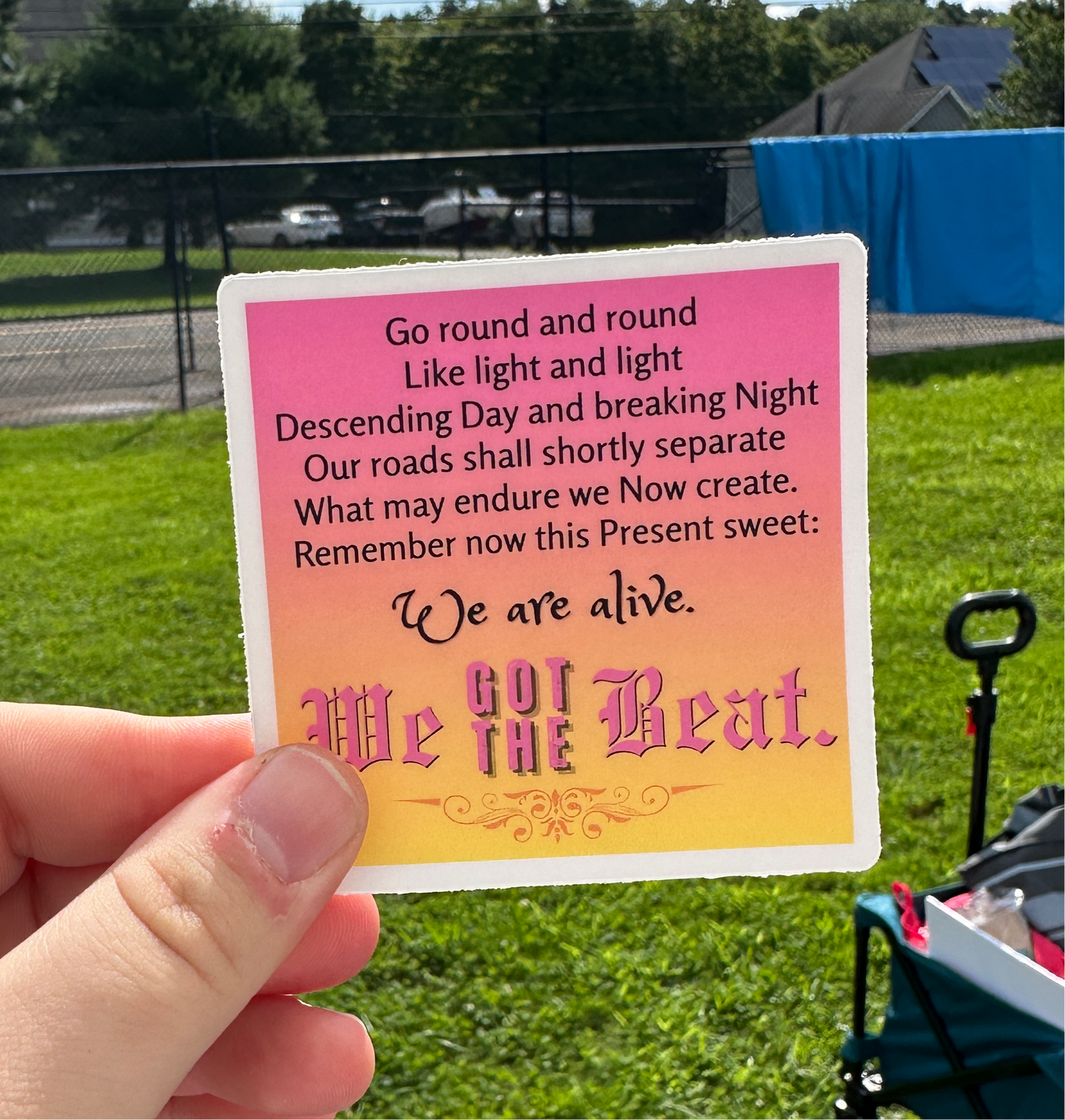 go round and round (sticker)