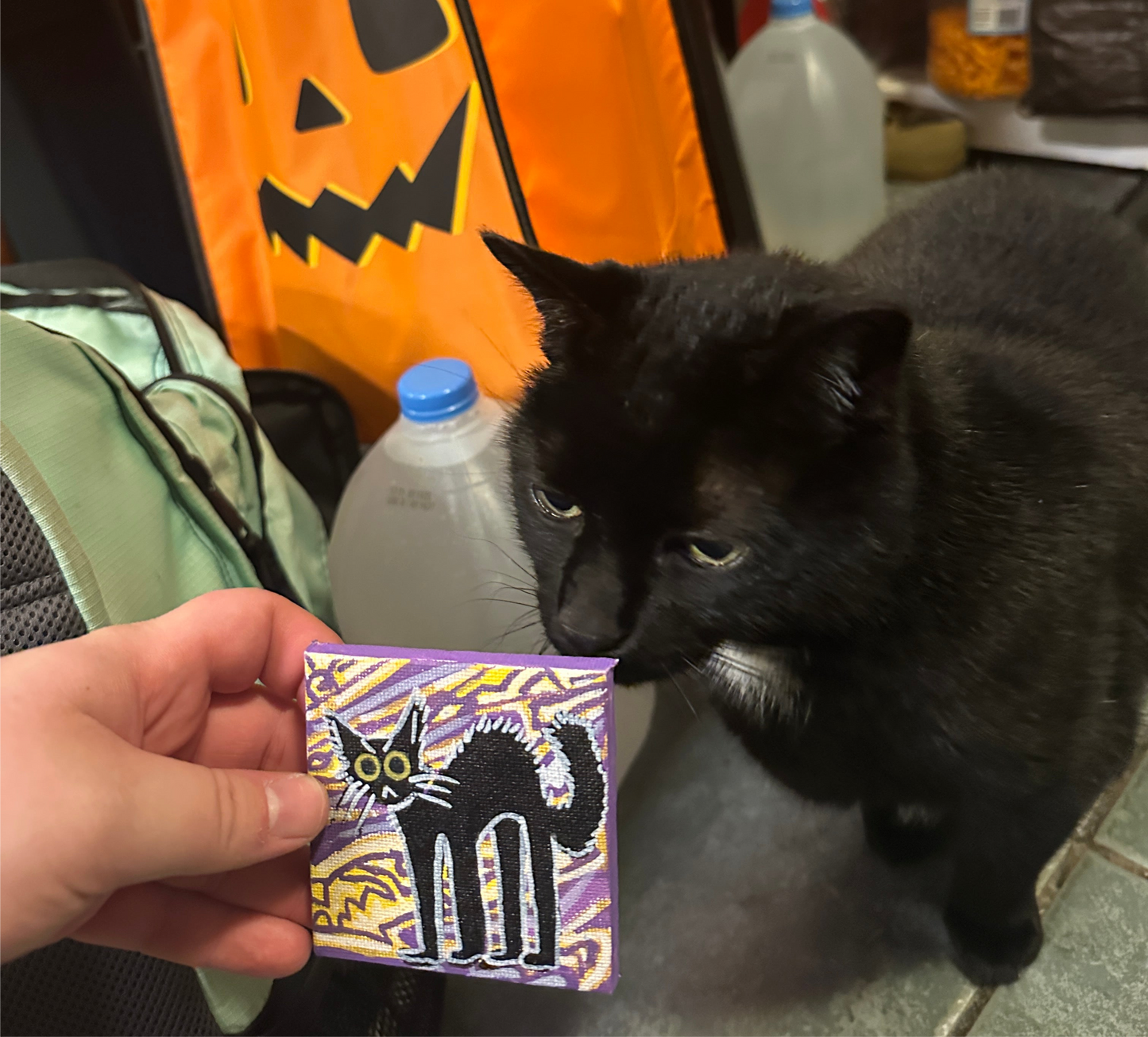 spooky kitty (magnetic mini)