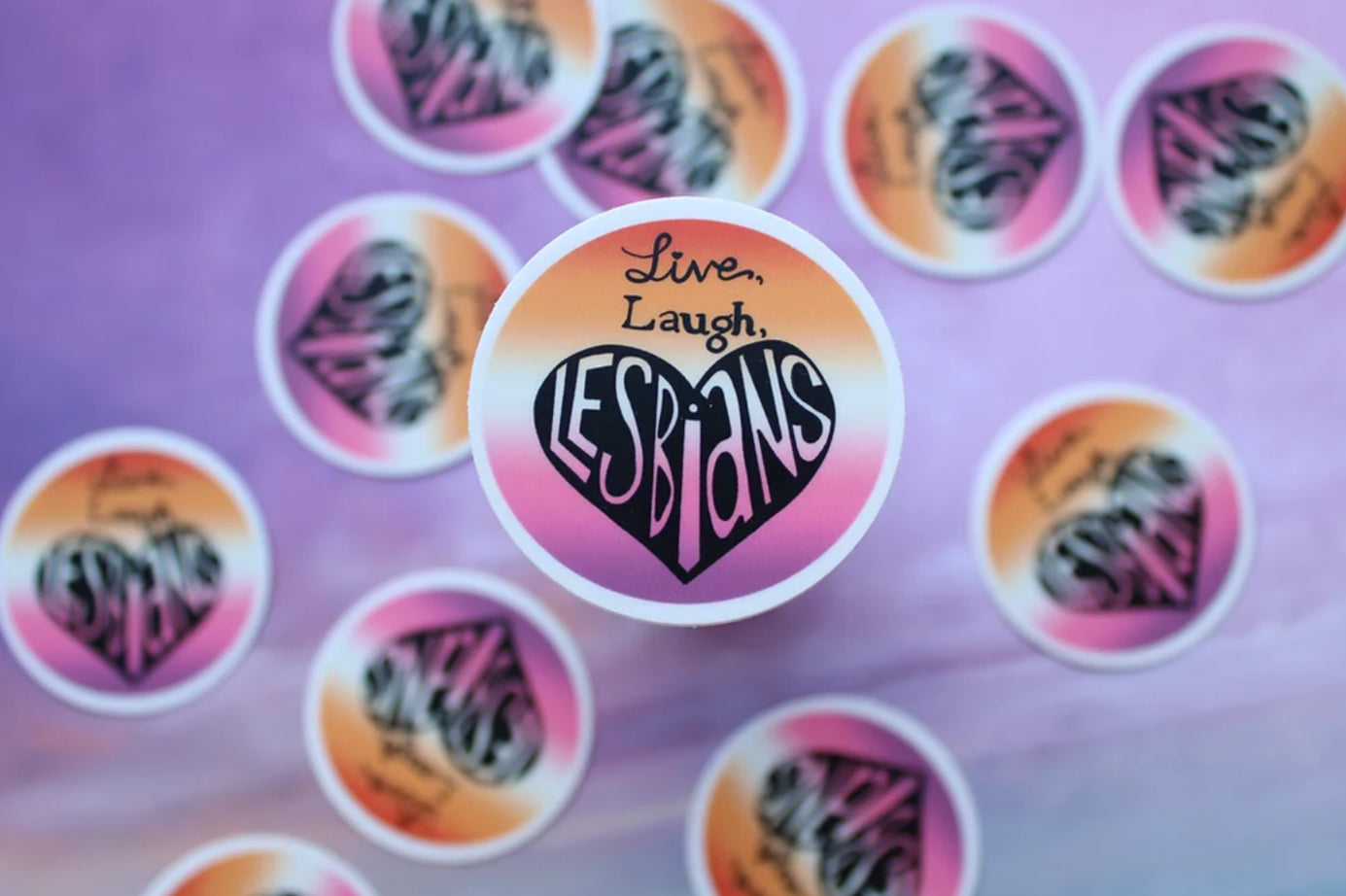 Live, Laugh, Lesbians (Sticker)
